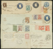 68 Varied Postal Stationeries, All Used. There Are Several Very Old Pieces, Uprated, Registered, And Also Some... - Entiers Postaux