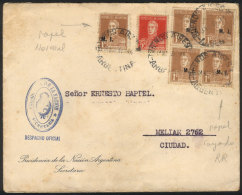 Registered Cover Used In Buenos Aires On 14/NO/1934, With MIXED POSTAGE Combining GJ.307 (San Martín WITH... - Service