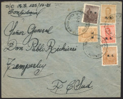 RARE MIXED POSTAGE: Cover Sent From Buenos Aires To Temperley On 6/AU/1921, With Postage Combining Stamps From... - Dienstzegels