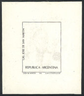 GJ.1855, 1979/82 50,000P. San Martín, PROOF Of The Frame And Inscriptions, Printed On Thick Paper Glazed On... - Andere & Zonder Classificatie