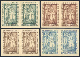 GJ.960, 1948 Farmers Day, PROOFS Printed On Opaque Paper, Pairs In The 4 Known Colors, VF Quality, Rare Group! - Andere & Zonder Classificatie