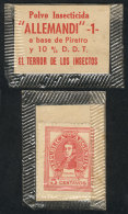 STAMP-COIN: GJ.871, 5c. San Martín Inside A Small Cellophane Envelope Along With A Small Advertising Card Of... - Andere & Zonder Classificatie