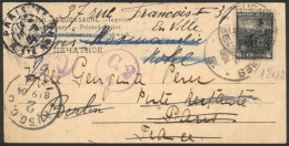 GJ.245, 6c. Liberty Perf 12, Franking A PC Sent From Buenos Aires To France On 14/AU/1904, VF Quality, Scarce! - Andere & Zonder Classificatie