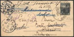 GJ.245, 6c. Liberty Perf 12, Franking A PC Sent From Buenos Aires To France On 14/AU/1904, VF Quality, Scarce! - Sonstige & Ohne Zuordnung
