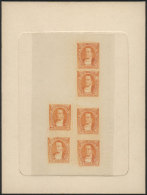 GJ.102, 1889 2c. Derqui, Multiple Die Proof In Orange, Printed On Thin Paper And Mounted On Card, Excellent... - Other & Unclassified