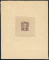 GJ.98, 1c. Dalmacio Velez Sársfield, Die Proof In Dark Lilac, Printed On Thin Paper And Mounted On Card,... - Other & Unclassified