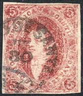 GJ.34c, 8th Printing, With Very Notable Lacroix Freres Watermark, Used In Santa Fe On 30/JUN/1872, Excellent... - Used Stamps