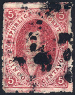 GJ.33, 7th Printing Perforated, Carmine-rose, Rare CLEAR IMPRESSION, With Rimless Datestamp Of Buenos Aires,... - Gebruikt