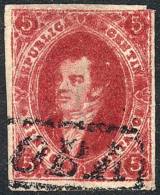 GJ.26, 5th Printing, Dark Carmine, Used In Córdoba, Superb! - Gebraucht