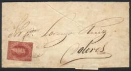 GJ.25, 4th Printing, Franking An Entire Letter Sent From Buenos Aires To Dolores On 6/AU/1866 With Double Circle... - Brieven En Documenten