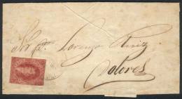 GJ.25, 4th Printing, Franking An Entire Letter Sent From Buenos Aires To Dolores On 6/AU/1866 With Double Circle... - Briefe U. Dokumente