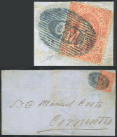 GJ.19j, 1st Printing, With "bottom Left Angle Incomplete" Variety (position 19), Franking An Entire Letter Sent... - Cartas & Documentos