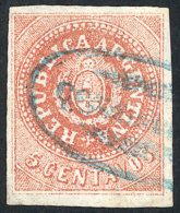 GJ.15, 5c. With Narrow C, Interesting Dull Red Color, Used In Concordia, Excellent Quality! - Gebruikt