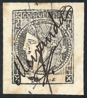 GJ.18, 1879 Revenue Stamp Printed In Black On White Paper, Type 2, Used, With Signature Of The Finance Minister... - Corrientes (1856-1880)