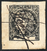 GJ.18, 1879 Revenue Stamp Printed In Black On White Paper, Type 3, Used, With Signature Of The Finance Minister... - Corrientes (1856-1880)