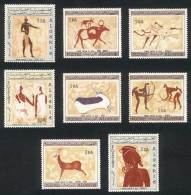 Yvert 414/17 + 437/40, Cave Paintings, 2 Complete Sets Of 4 Values Each, Excellent Quality! - Algerije (1962-...)