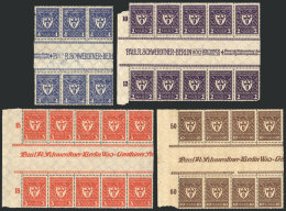 Lot Of Stamps Wigh Gutters, Mint No Gum, With Some Minor Defects, Interesting! - Andere & Zonder Classificatie