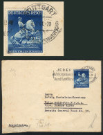 Cover Sent From Stuttgart To Argentina On 4/JUL/1941, Franked By Michel 771 ALONE, Scarce, Catalog Value Euros 120 - Briefe U. Dokumente