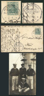 PC Sent From The Ship "Nürnberg" In Shimutzu (Japan) To Kiel On 13/OC/1913, Franked With German Stamp Of 5Pf.... - Lettres & Documents