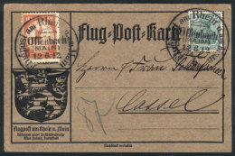 Special Card Flown In Offenbach On 12/JUN/1912, With Special Stamp Of 10Pf. (Sc.CL1), Very Fine Quality! - Cartas & Documentos