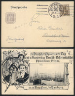 Beautiful PC Commemorating The Philatelist's Day, Posted In Hamburg On 24/AU/1907, With Special Postmark, VF! - Brieven En Documenten