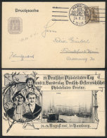 Beautiful PC Commemorating The Philatelist's Day, Posted In Hamburg On 24/AU/1907, With Special Postmark, VF! - Covers & Documents