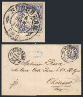 26/MAR/1870 NÜRNBERG - Chiasso (Switzerland): Folded Cover Franked With Bavaria Stamp Sc.19, Canceled By... - Andere & Zonder Classificatie