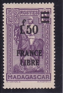 Madagascar N° 261 Neuf * FRANCE LIBRE - Ongebruikt