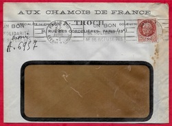 Lettre à En-Tête "Aux Chamois De France" Rue Des Cordelières 75013 PARIS Flamme "Un Bon De Solidarité..." Pétain 1942 - Other & Unclassified