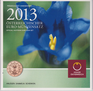 Coin Austria Coinage 2013 - 0.01 - 2  Euro UNC - Gentian - Austria