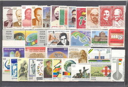 India  1995 Inde Indien Complete Year Collector Pack Stamp Set 33 Stamps MNH - Années Complètes