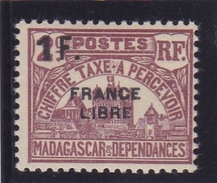 Madagascar Taxe N° 29 Neuf * FRANCE LIBRE - Segnatasse