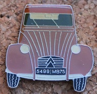 CITROËN 2 CV BRUNE - LA DEUCHE - DEUDEUCHE - PLAQUE 5499 MB 75 - SERIE LIMITEEE PARIS - QUALITE COLLECTORS  -    (14) - Citroën