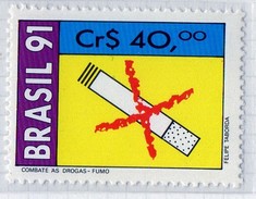 PIA  -  BRASILE  -  1991 : Lotta Contro Il Fumo, La Droga E L'alcool -  (YV 2012-14) - Umweltverschmutzung