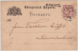 1887, Stations-L1 " BLIESKASTEL "   , #7648 - Lettres & Documents