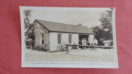 Blacksmith Cottage   Greenfield Village  Michigan > Dearborn    RPPC     =ref 2506 - Dearborn