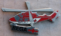 CROIX ROUGE - REGA - HELICOPTERE ROUGE ET BLANC  - SUISSE   -         (15) - Medical