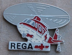 CROIX ROUGE - REGA - HELICOPTERE ROUGE ET BLANC  - ROTOR TOURNE - SUISSE   -         (15) - Medici