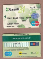 AC -  TURKEY GARANTIBANK OPENBANKING MAESTRO BANK CARD - CREDIT CARD - Krediet Kaarten (vervaldatum Min. 10 Jaar)