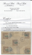 SOMALIS - 1901 - TRES RARE AFFR. Avec 5 DEMI-TIMBRES YVERT N° 10 Sur LETTRE => CONSUL De FRANCE à PORT SAÏD - CERTIFICAT - Covers & Documents