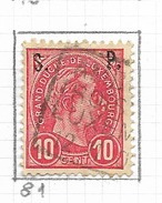 1895 USED  Luxemburg, Luxembourg, Dienst - Officials