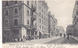 Genève - Rue De La Terrassière Avec Tram - 1904     (P27-121220) - GE Genève