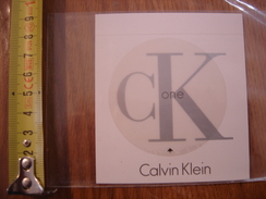 Carte Publicite Parfum CK One CALVIN KLEIN - Unclassified