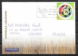 NOUVELLE CALEDONIE 755 Sur Lettre Pour La France Coupe Du Monde De Foot-ball 1998 - Covers & Documents