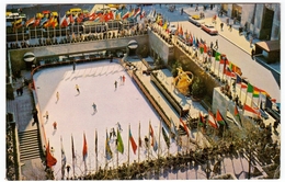 ROCKEFELLER PLAZA SKATING RINK - PISTA DI PATINAGGIO - 1971 - Vedi Retro - Formato Piccolo - Patinage Artistique