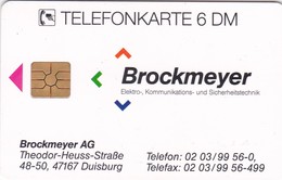 Germany, O 1632-12/96, Card Number 582, Brockmeyer Niederlassungen - Kommunikation, Only 2000 Issued, 2 Scans. - Other & Unclassified