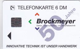 Germany, O 1605-05/95, Card Number 583, Brockmeyer Sicherheitstechnik, Only 3000 Issued, 2 Scans. - Otros & Sin Clasificación