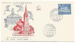 SARRE 1959 FDC  SAARBRUCKEN - Covers & Documents