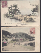 JAPON - 1904 - Deux Cartes Postales Au Départ De Yokohama à Destination De Bordeaux, Via Marseille - B/TB - - Covers & Documents