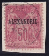 Alexandrie N° 15 Oblitéré Sur Fragment - Gebruikt